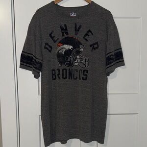 Denver Broncos Shirt XL Mens Gray Blue NFL